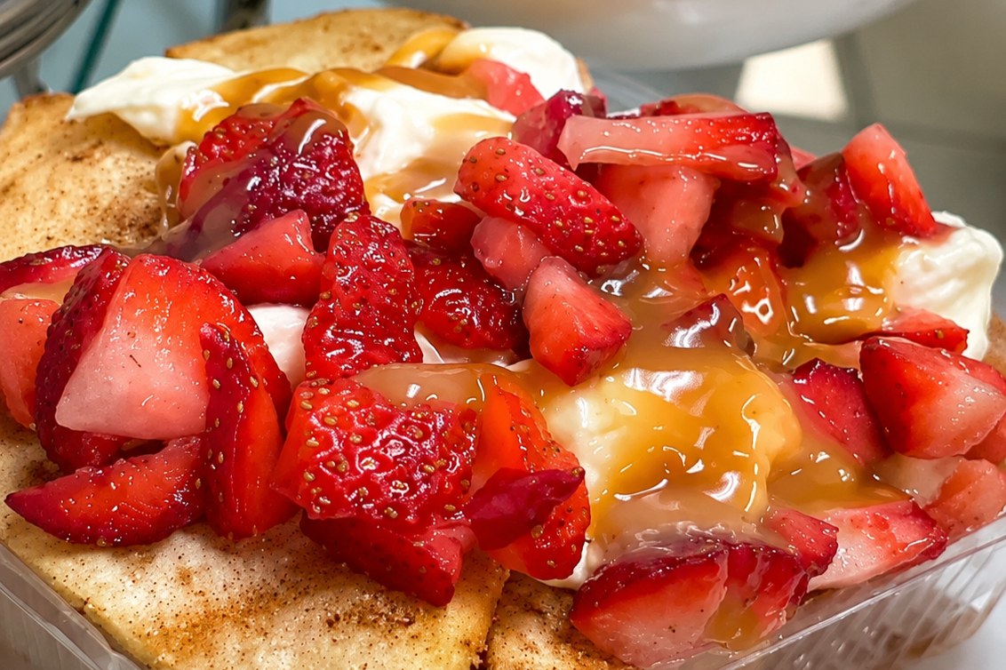 Strawberry Cheesecake Nachos