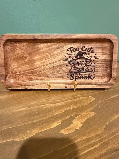 too cute to spook tray