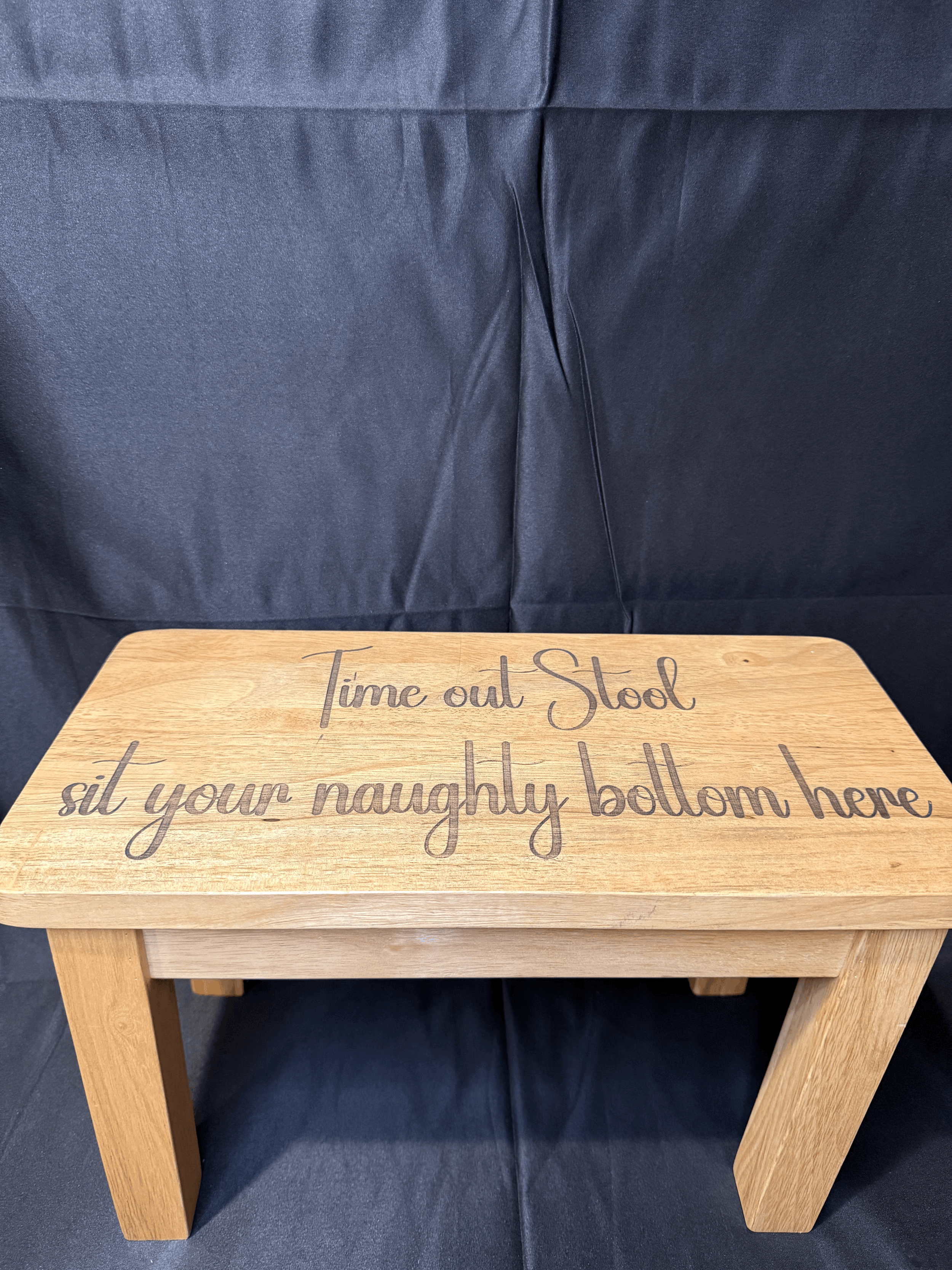 Time out stool sit your naughty bottom here