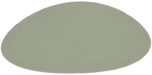 Gray oval shape on a transparent background