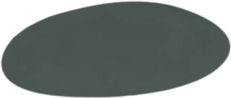 Dark gray oval shape on a transparent background