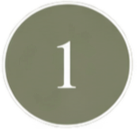 Gray circular button with the white number 1