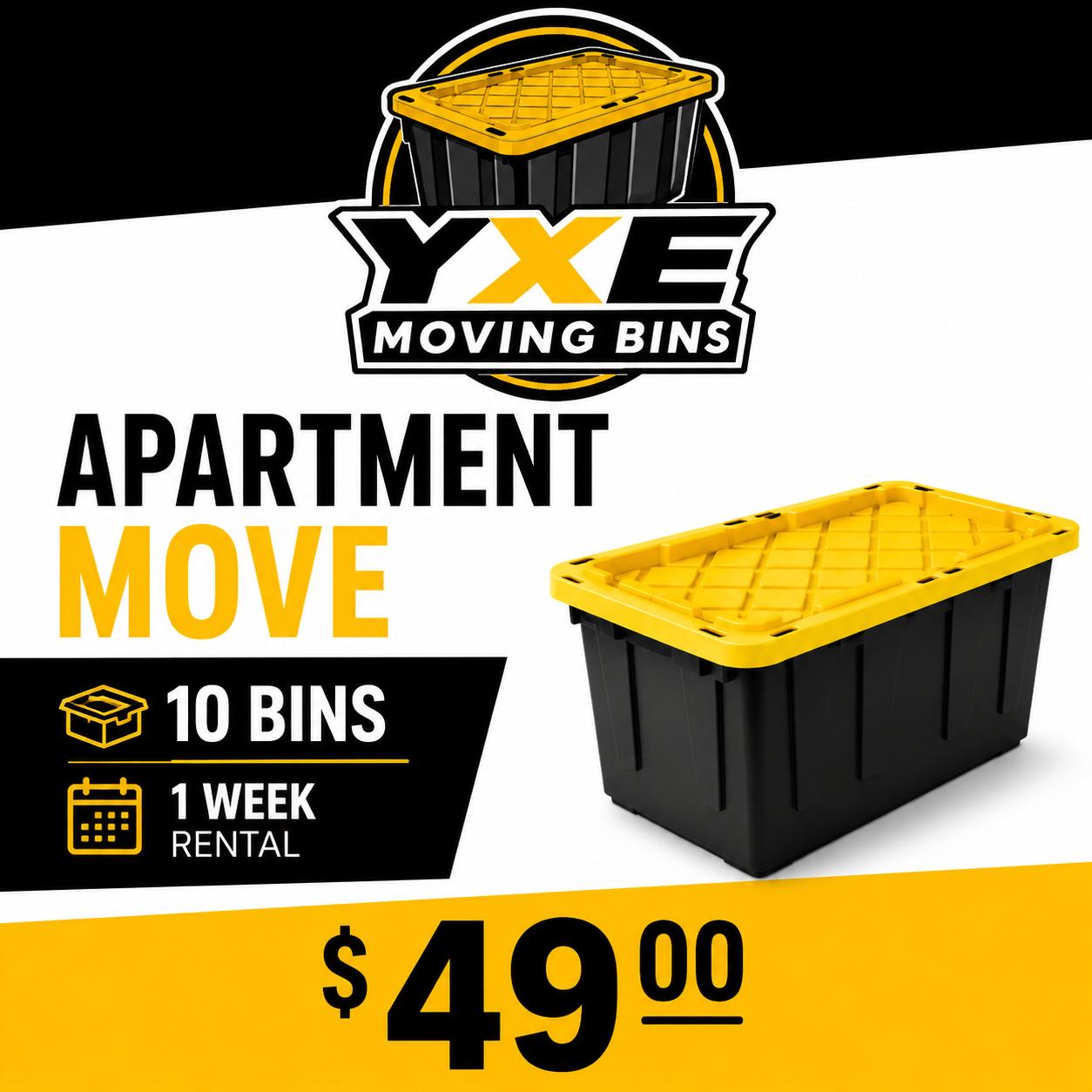 Apartment Move - 10 Bins