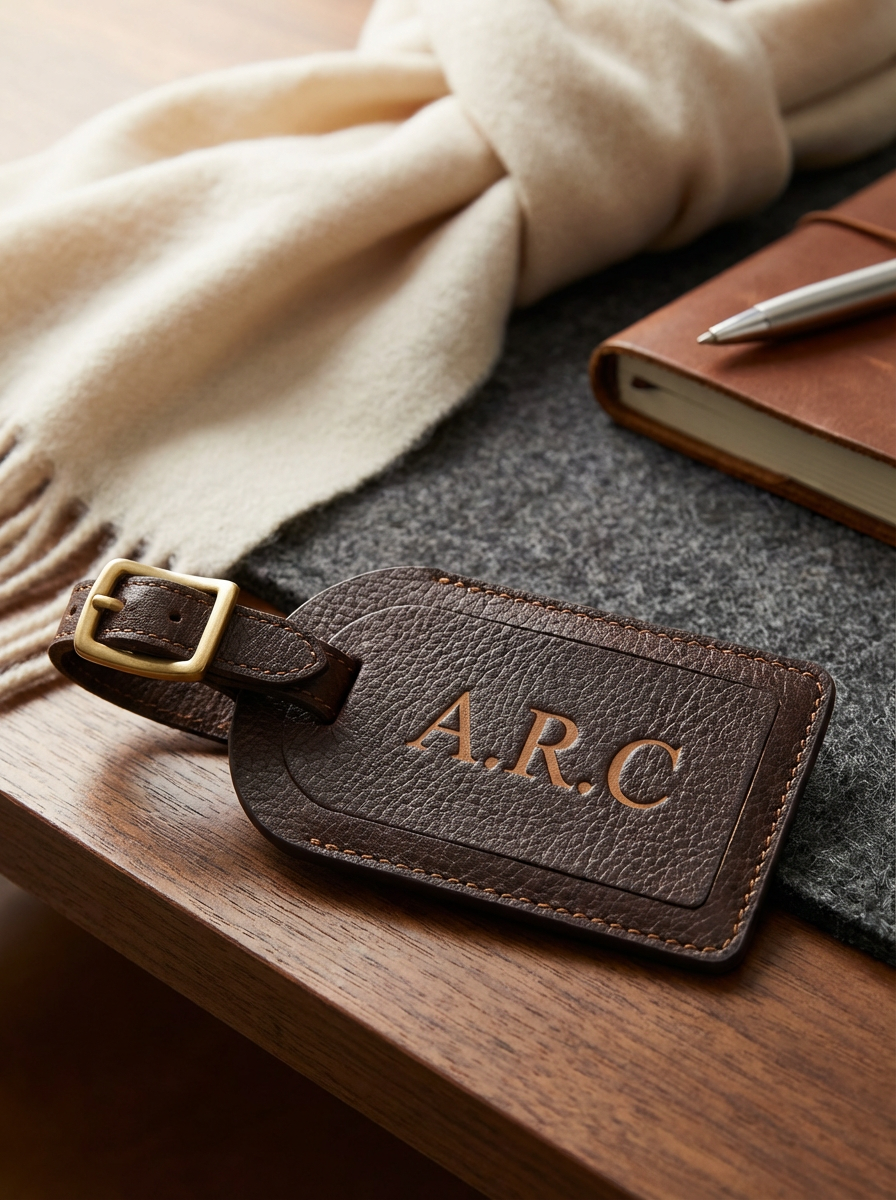Monogrammed Luggage Tag