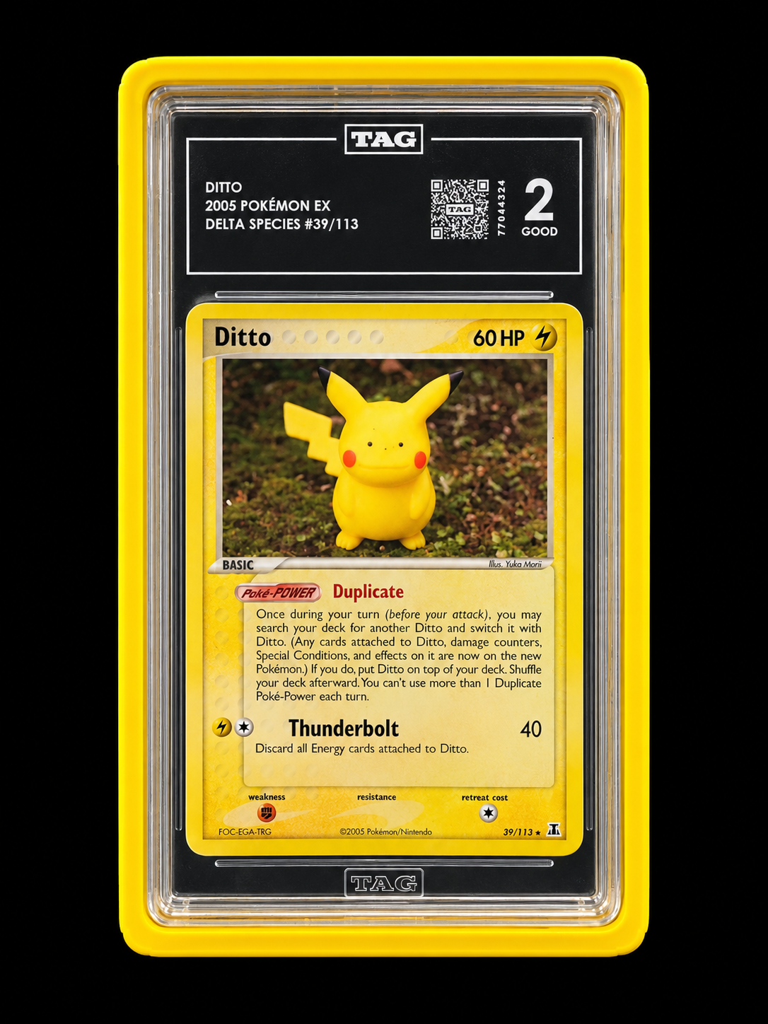 2005 Pokemon EX Delta Species Ditto (Pikachu) 63/113 (TAG 2)