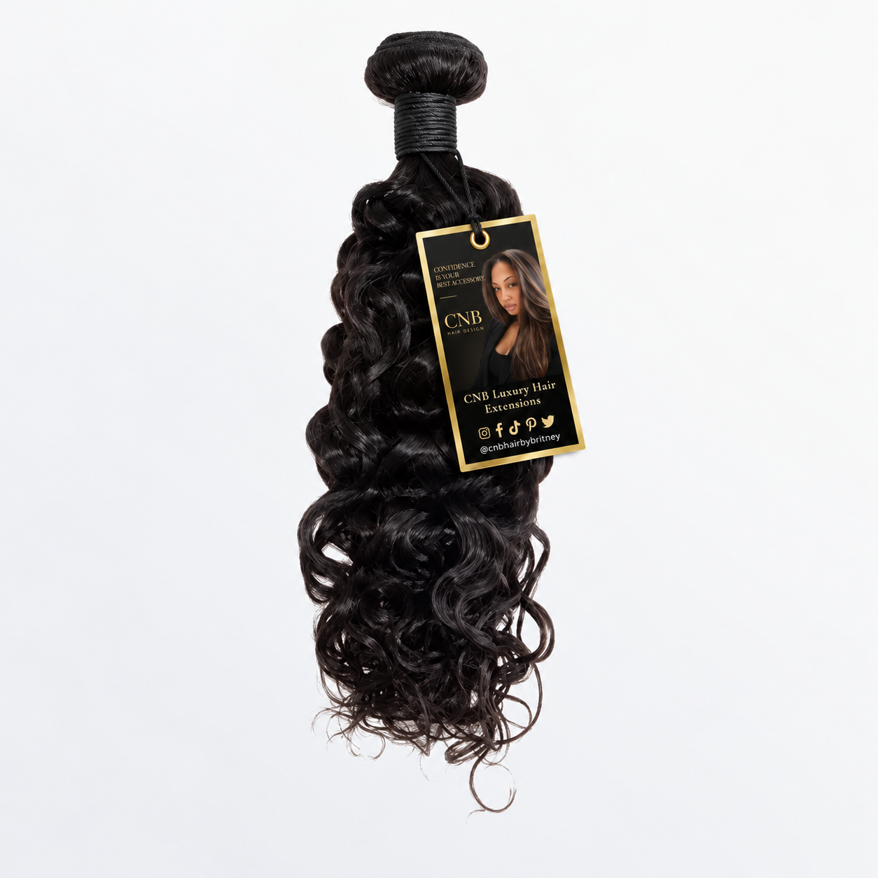 100% Virgin Brazilian water wave -weft hair bundle of 3