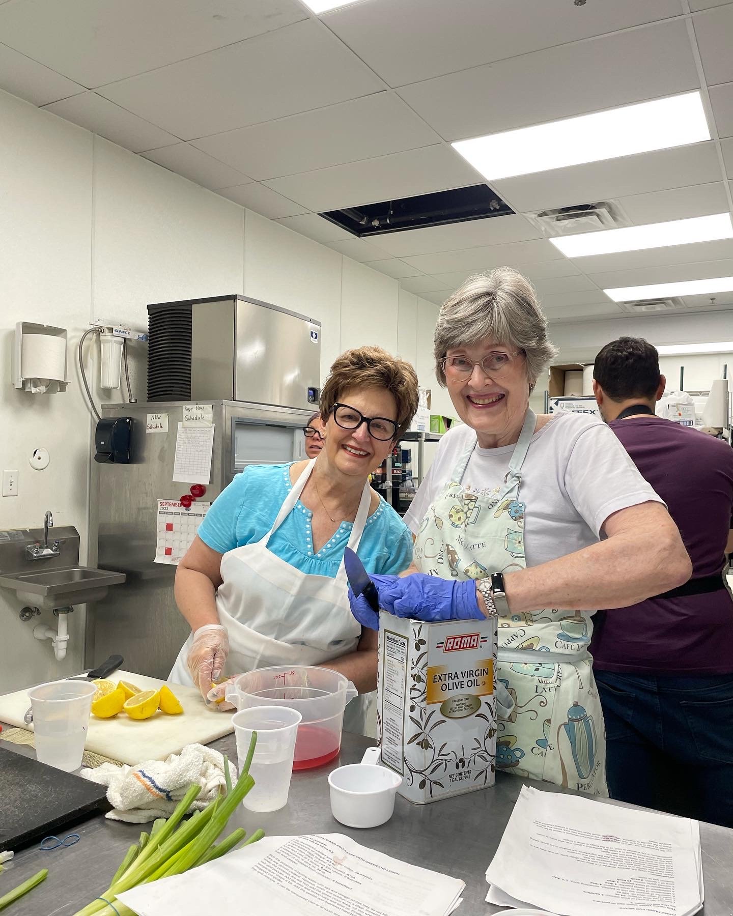 Marilyn and Mary_Asado prep.JPG