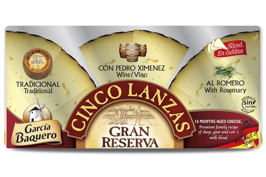 Cinco Lanzas Cheese Tray