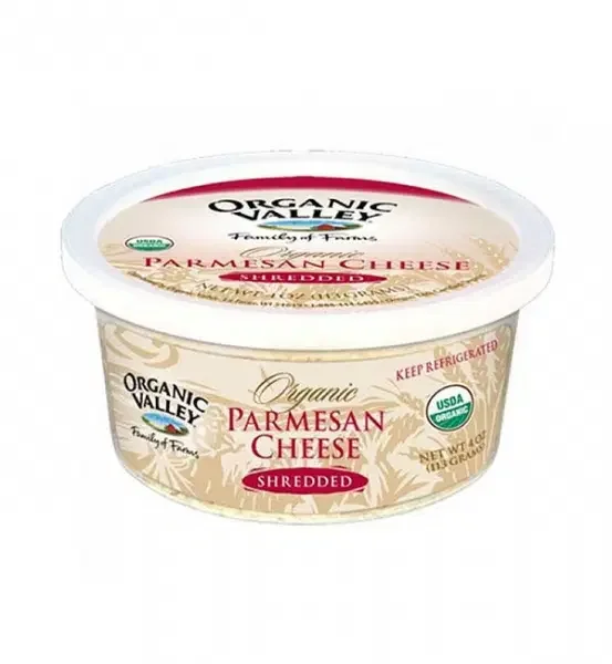 Organic Valley Parmesan Cheese, Shredded