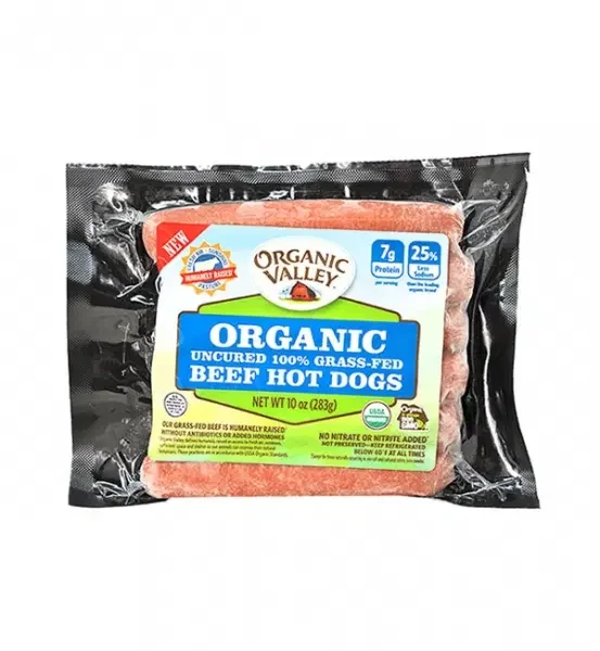 Organic Valley Hot Dogs, Beef