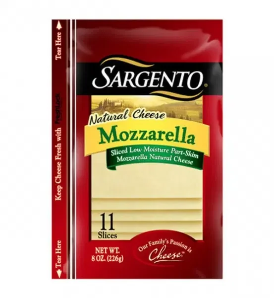 Sargento Cheese, Mozzarella Sliced