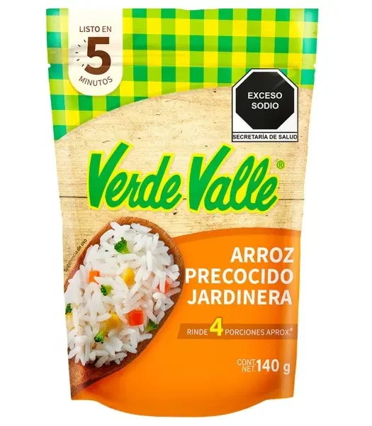 Verde Valle Precooked Rice, Mixed Vegetables