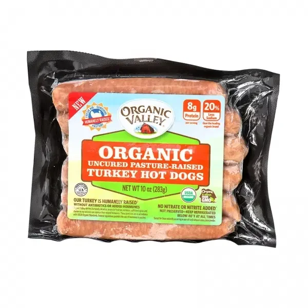 Organic Valley Hot Dogs, Turkey