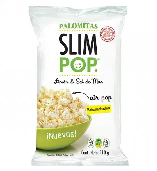 Slim Pop Popcorn, Lime and Sea Salt