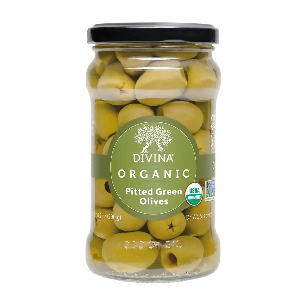 Divina Green Pitted Olives