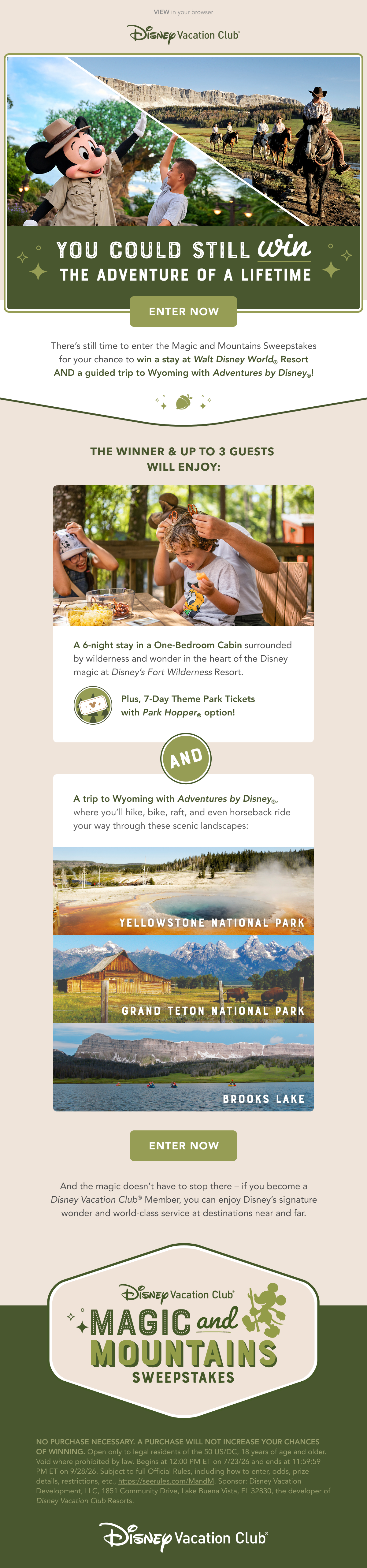 Magic and Mountains sustain email