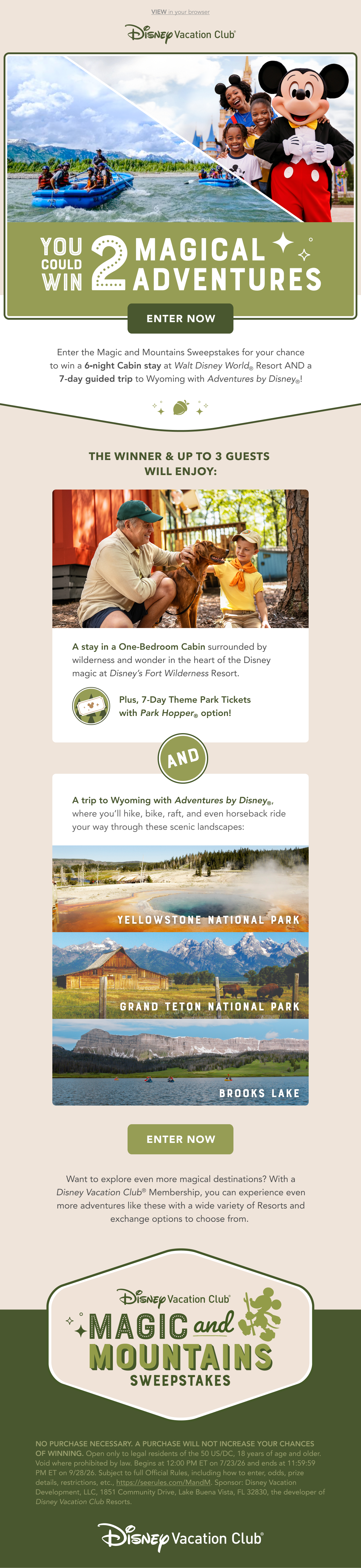 Magic and Mountains launch email