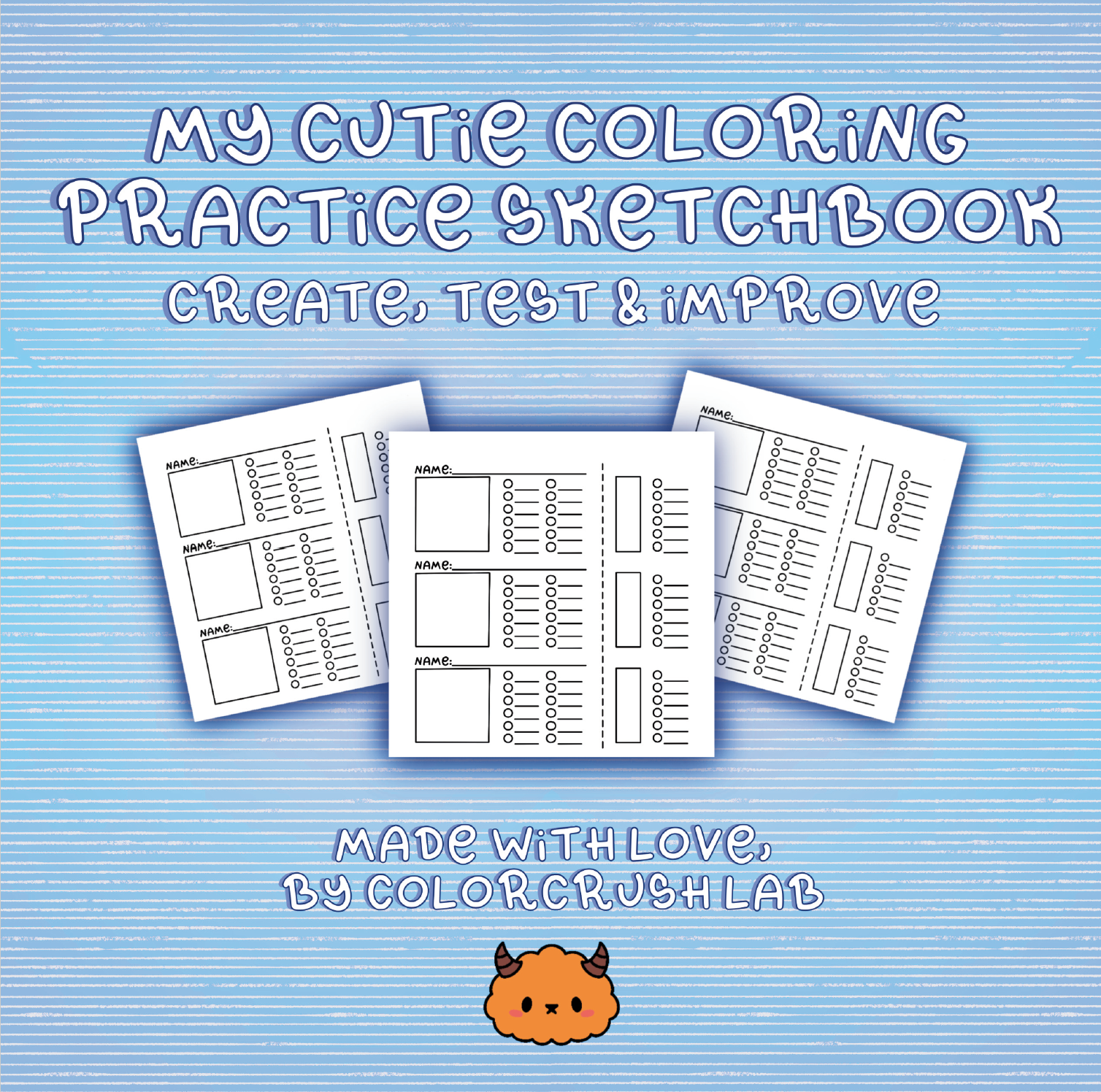 My Cutie Coloring Practice Sketchbook