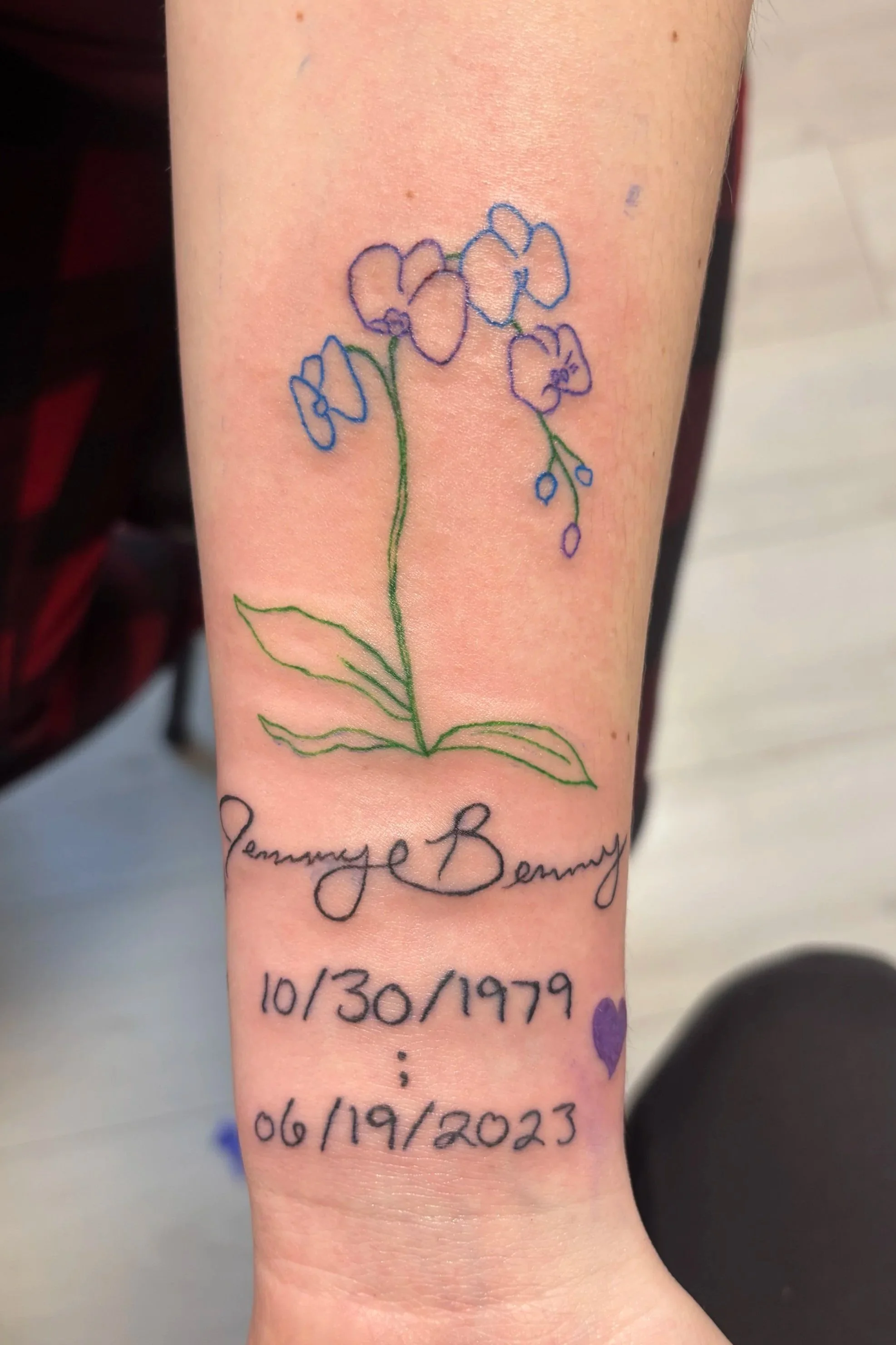 Memorial tattoo