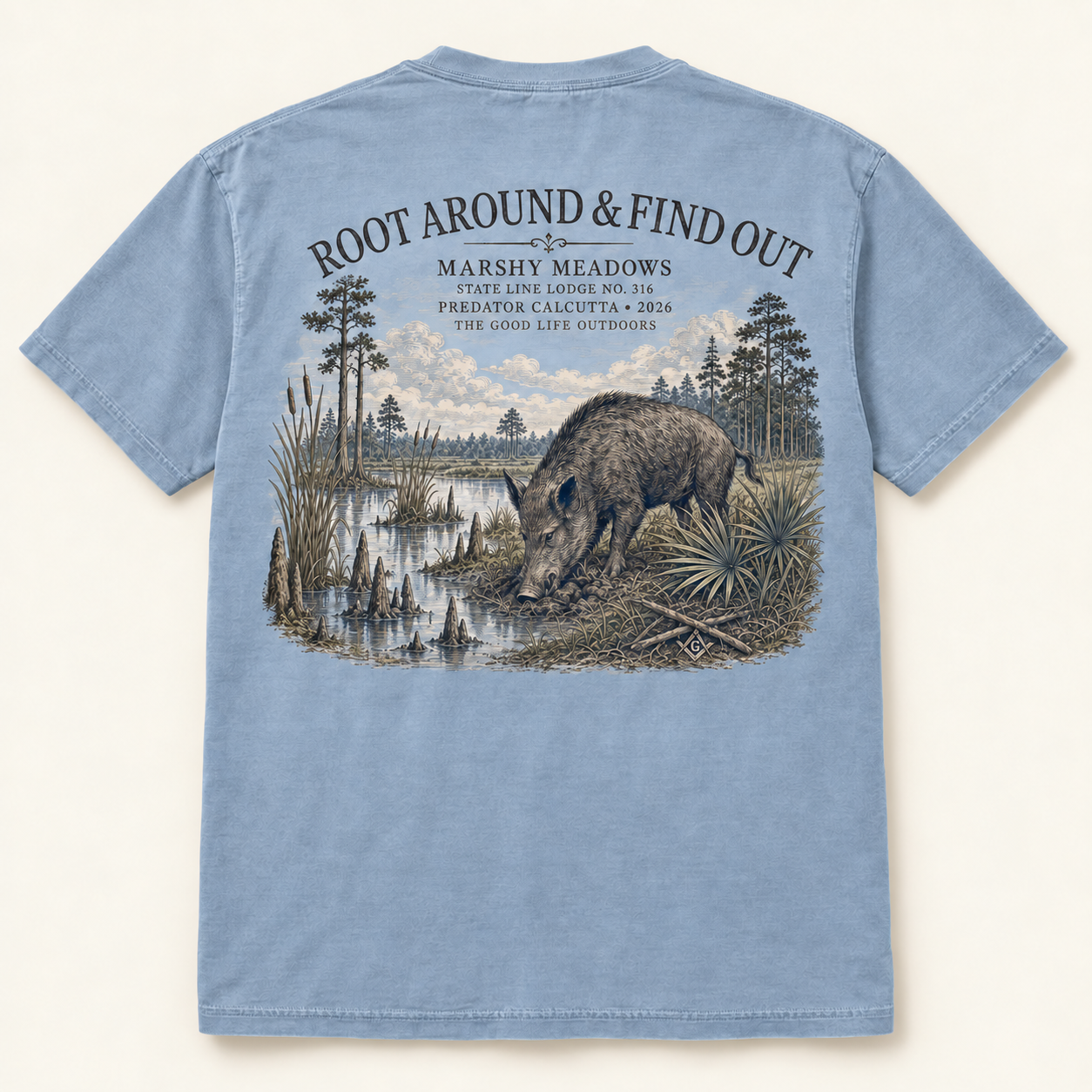 Root Around & Find Out — Predator Calcutta Tee
