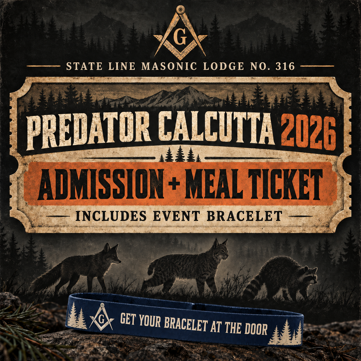 Predator Calcutta 2026 Admission & Meal Ticket