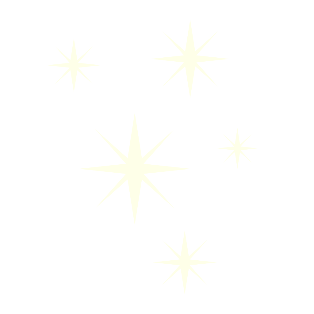 Several white sparkling stars of different sizes on a black background.