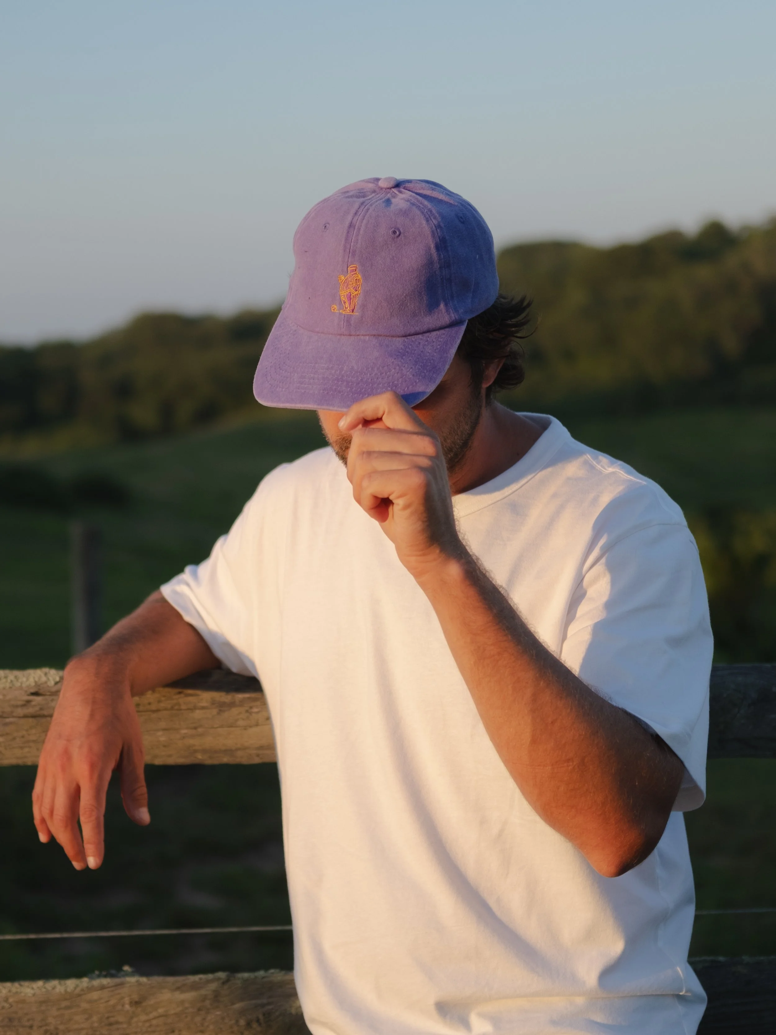 Purple Canvas Bocce Hat