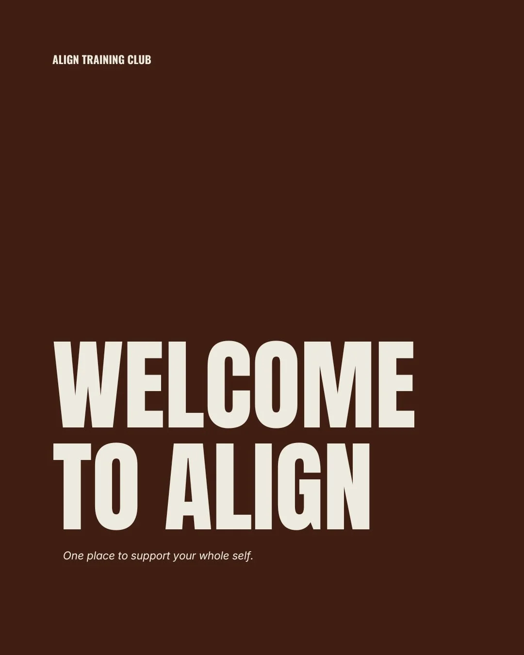 The ALIGN app is officially live 🤎

Movement, meditation, mindset work and everything in between, all in one place and built to meet you where you are.

Move when you need to move., slow down when you need to slow down, and go deeper when you&rsquo;