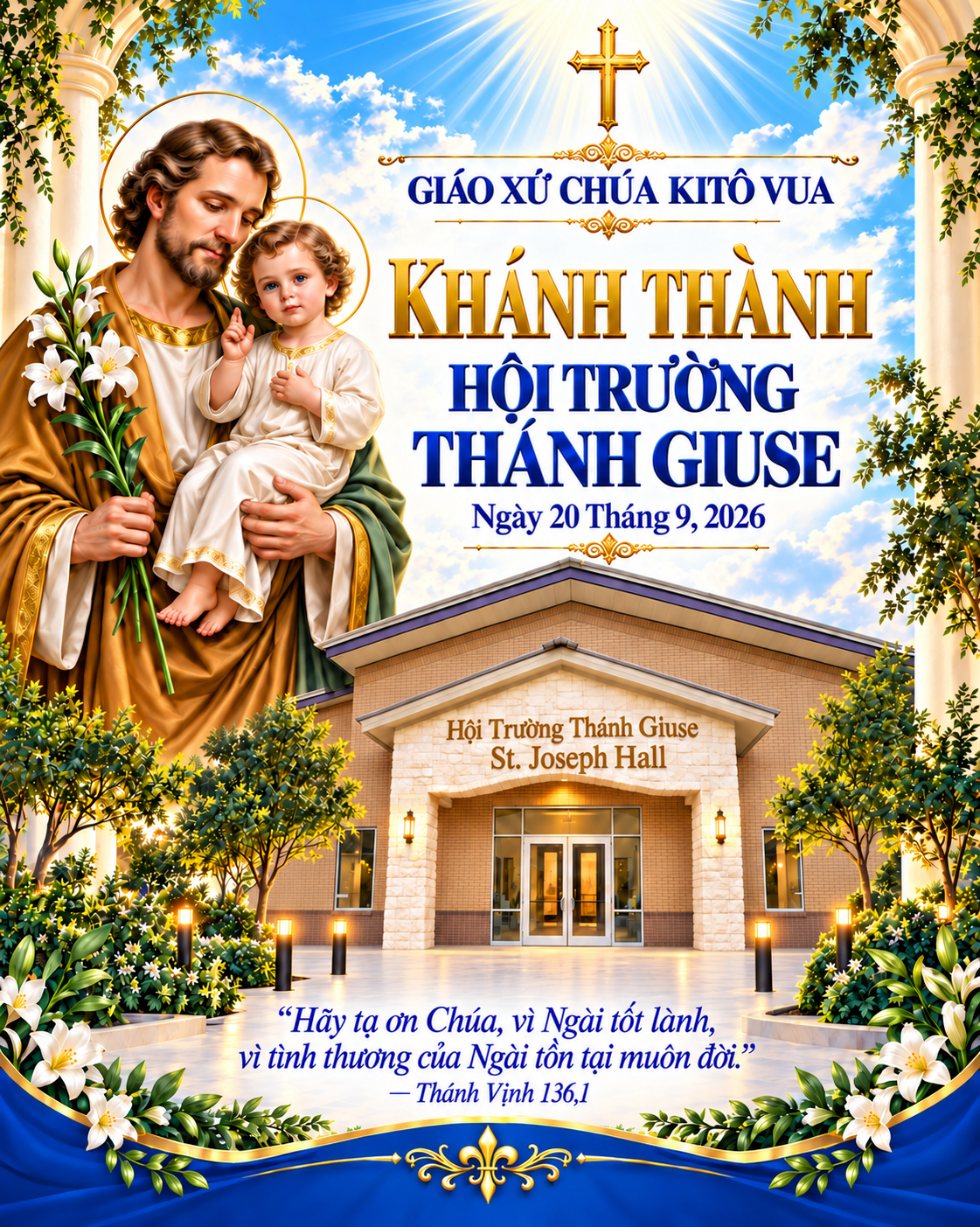Khánh Thành Hội Trường Thánh Giuse 