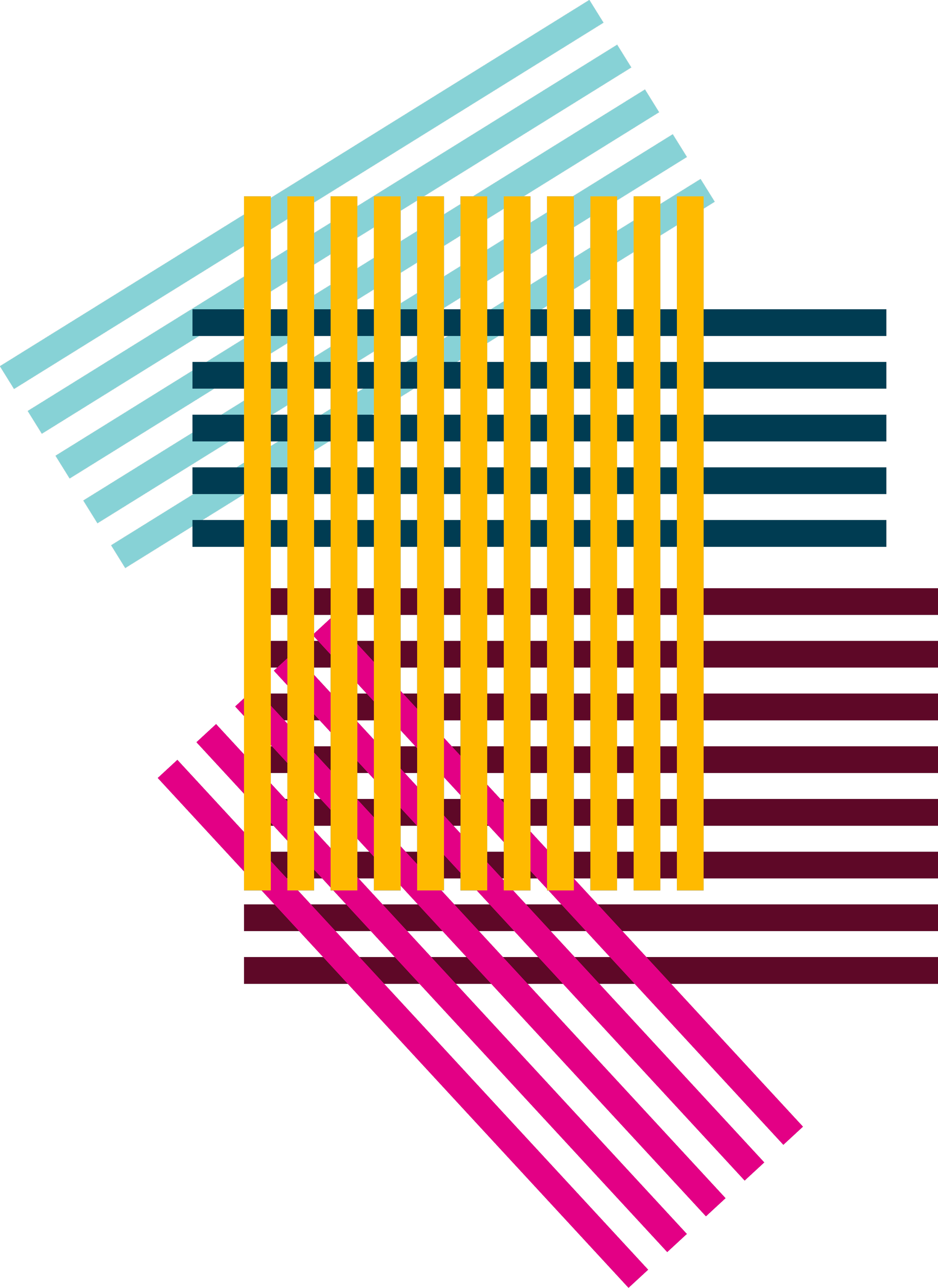 Yon Na brand visuals, colorful abstract artwork