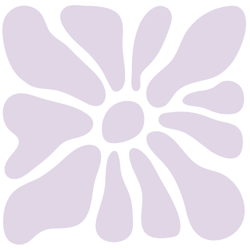 A Matisse-inspired illustration resembling a flower.
