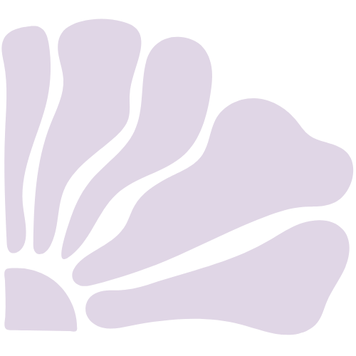 A Matisse-inspired illustration resembling a sun.