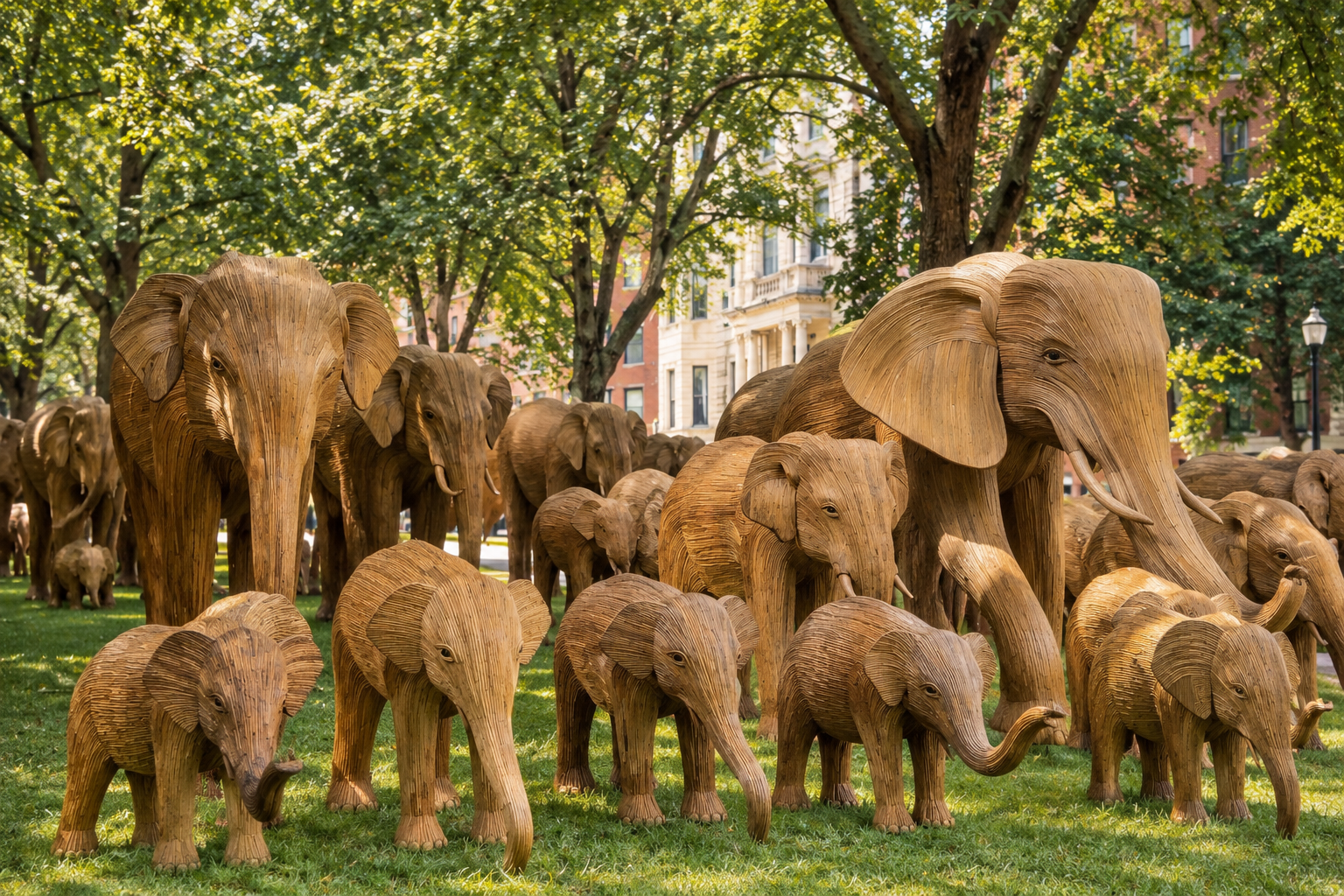 The Story Behind the Elephants in Back Bay