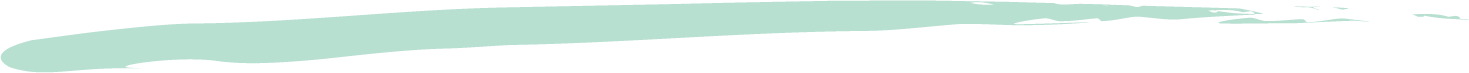 A stylized illustration of a mint green checkmark on a white background.