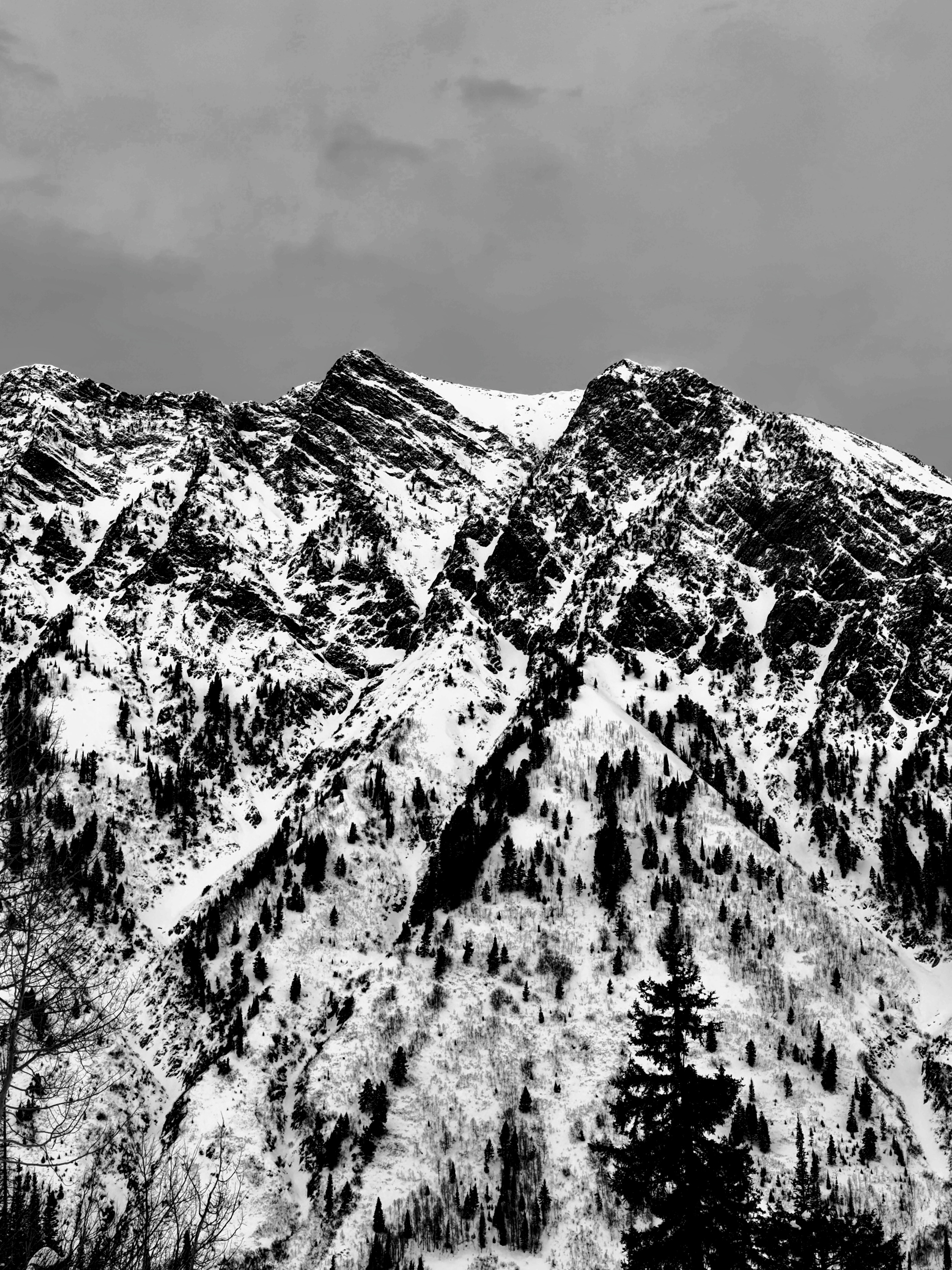Backcountry skiing in the Wasatch backcountry.