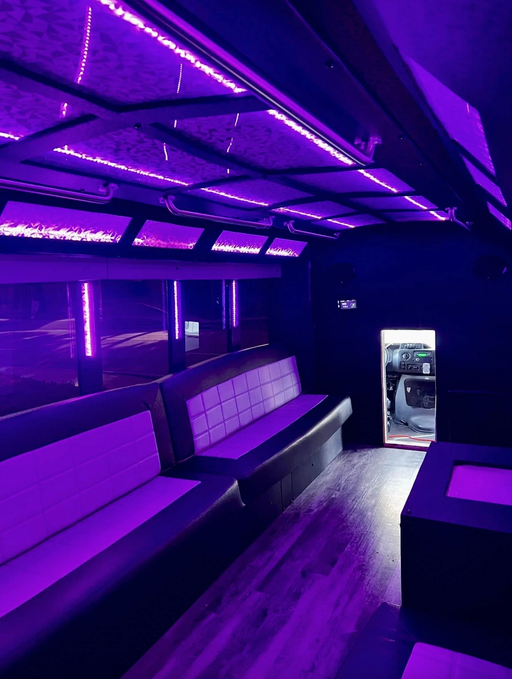 Party bus interior