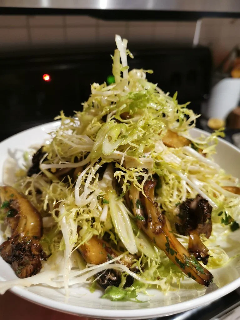 Oyster Mushrooms and Escarole - Excite