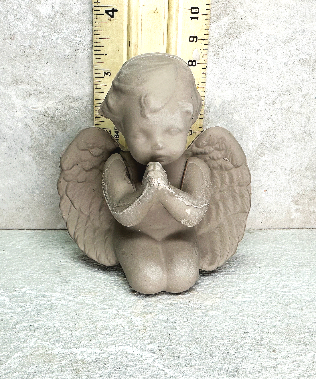 1990 Vintage Scioto 4" Praying Cherub Pottery Mold S-1866