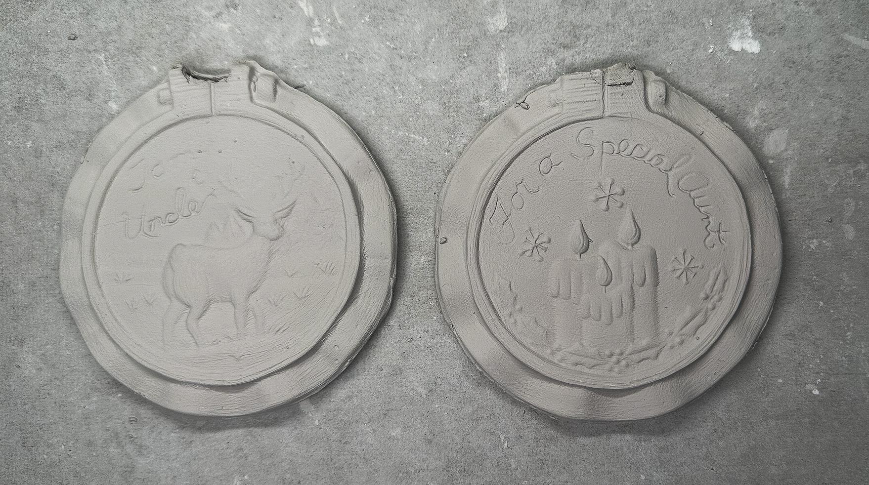 1984 Vintage Dona's Aunt and Uncle Pottery Mold D170