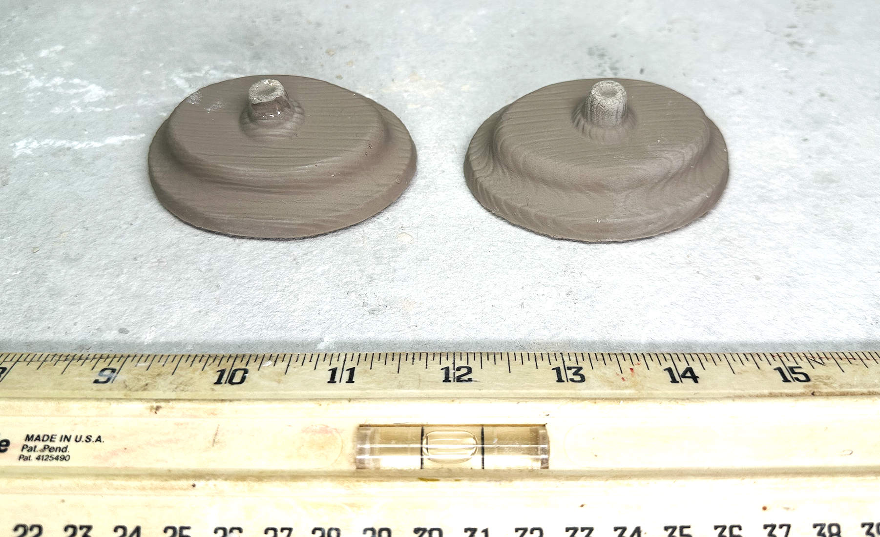 1989 Vintage Kimple 2 BasesPottery Mold 1608