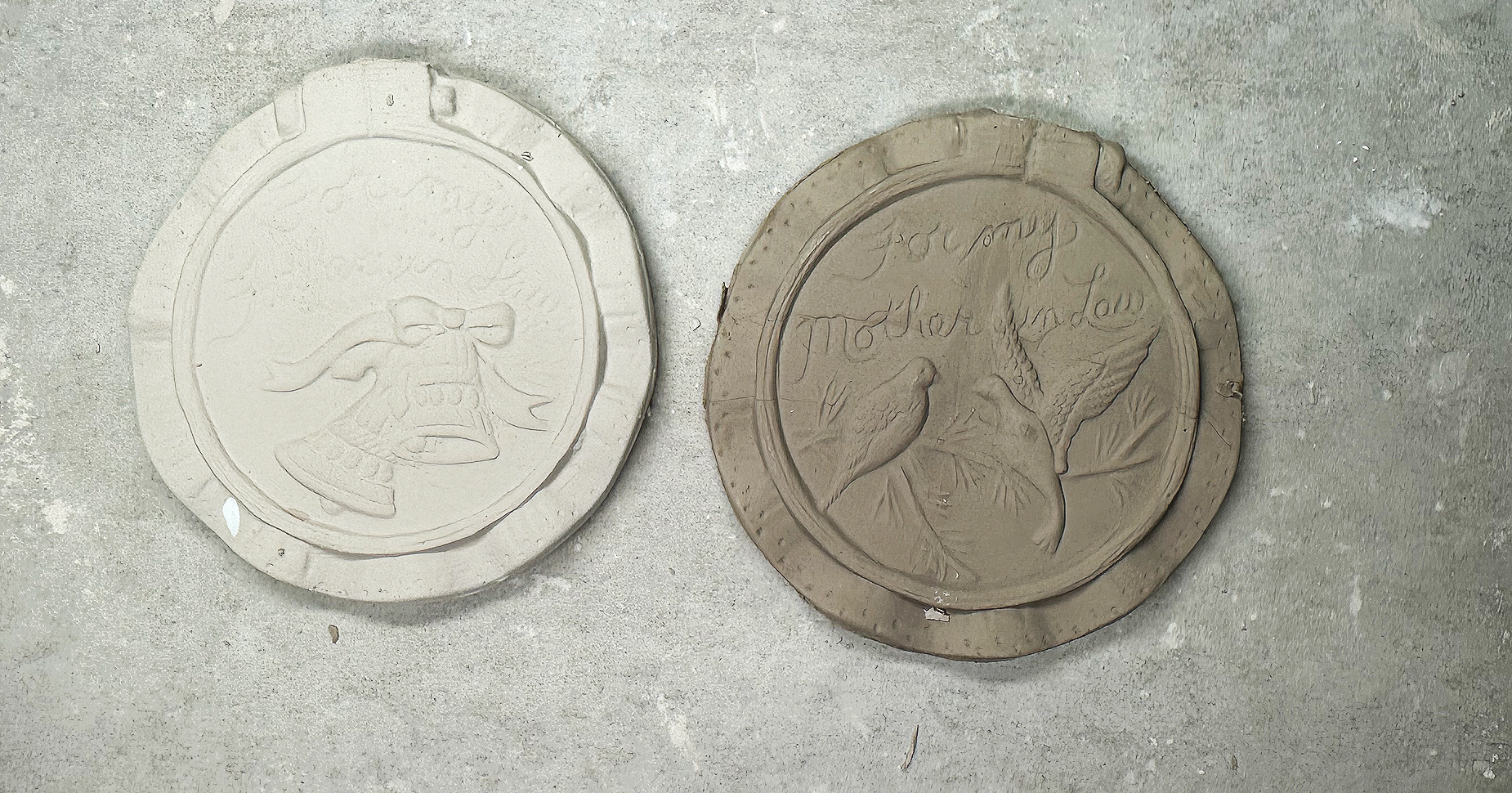 1985Vintage Dona's Mother-in-Law and Father-in-Law Pottery Mold D287