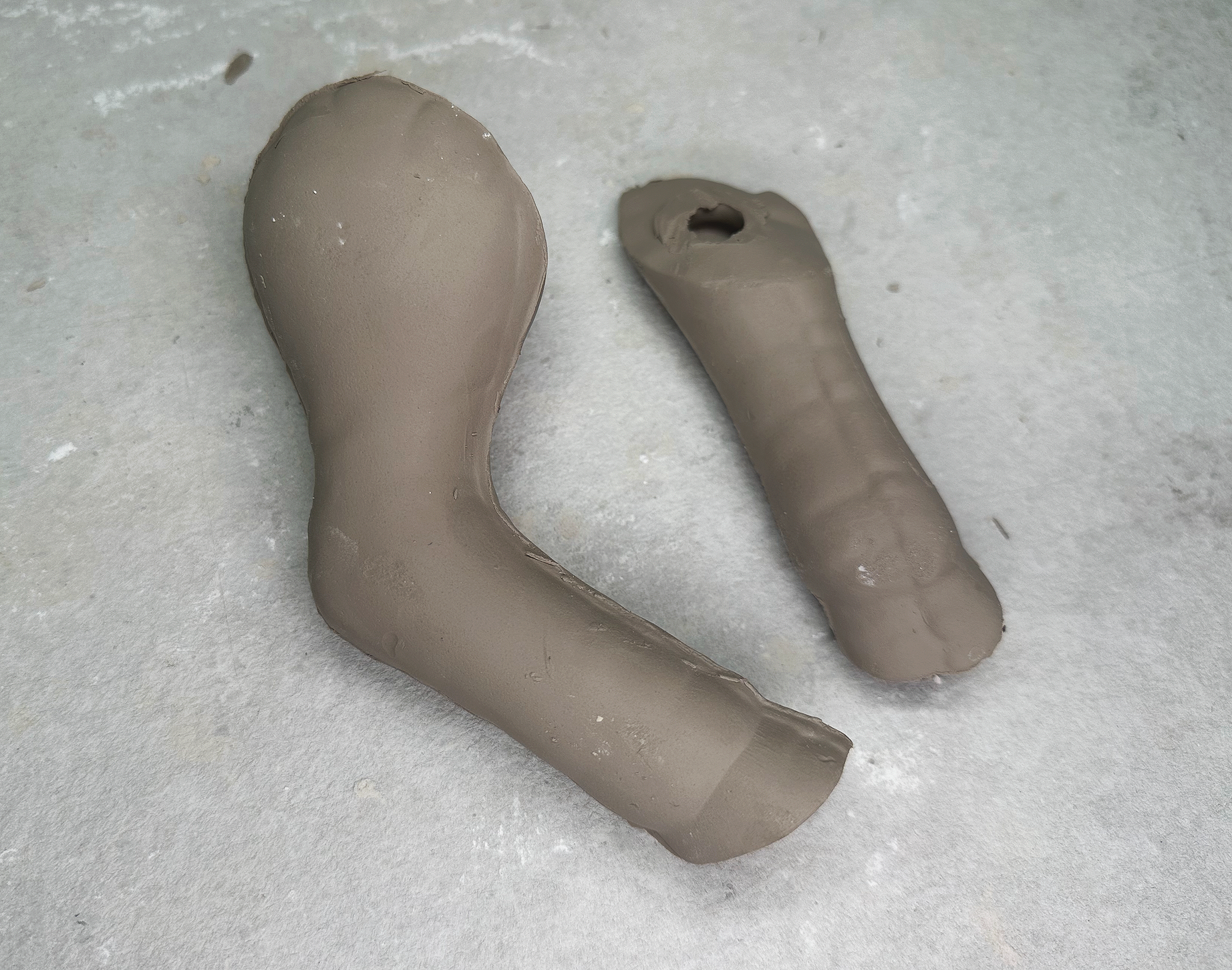1988 Vintage Kimple Rudolph's Legs Pottery Mold 1425