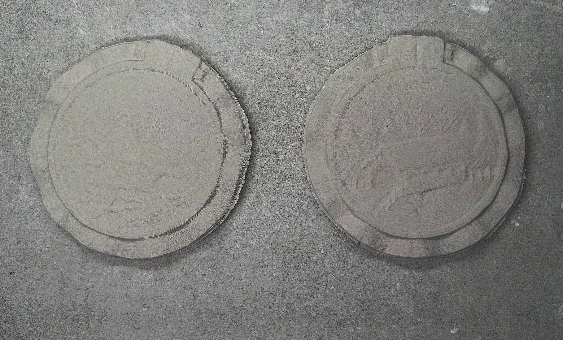1984 Vintage Dona's Grandmother and Grandfather Pottery Mold D161