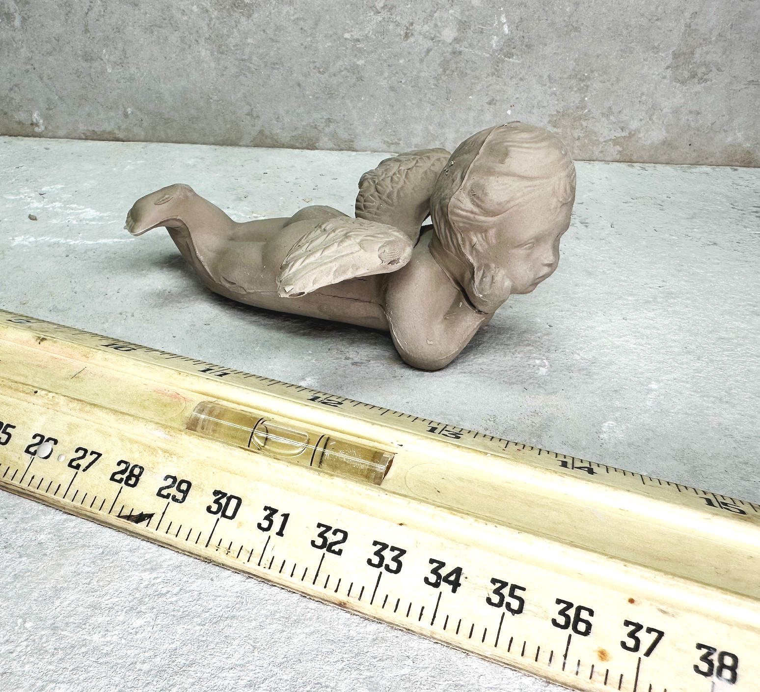 1989 Vintage Scioto Small Cherub on Stomach Pottery Mold