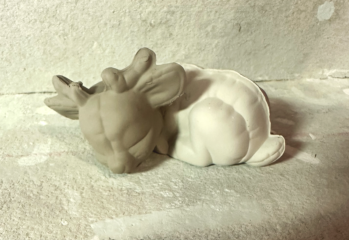 1989 Vintage Kimple Laying Deer Pottery Mold 1513