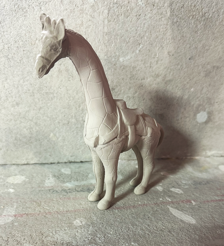 1991 Vintage Doc Holliday Medium Giraffe Carousel Pottery Mold 977