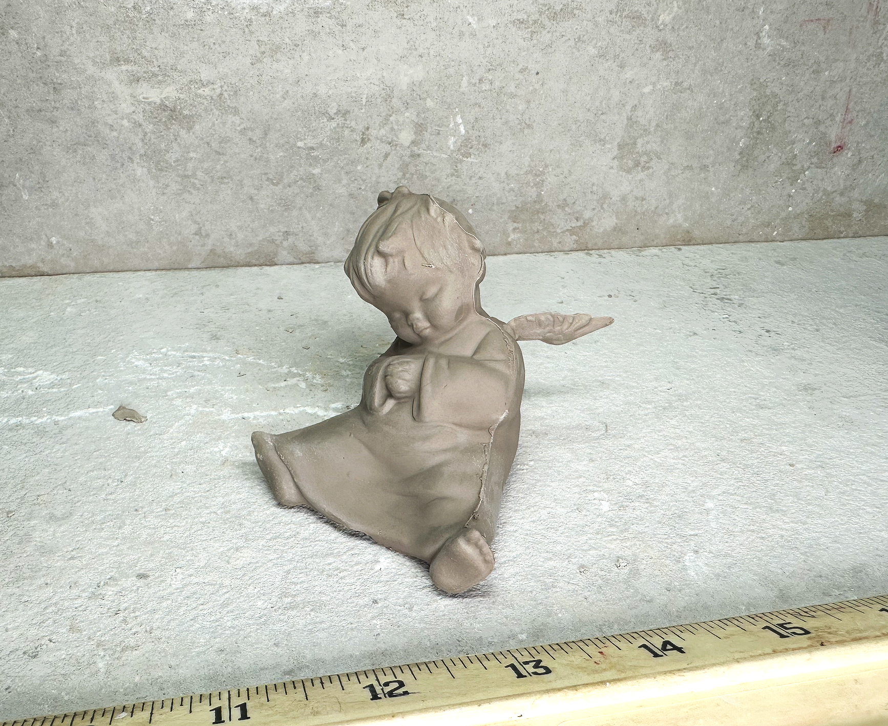 1956 Vintage Alberta's Sleepy Angel Pottery Mold A-305