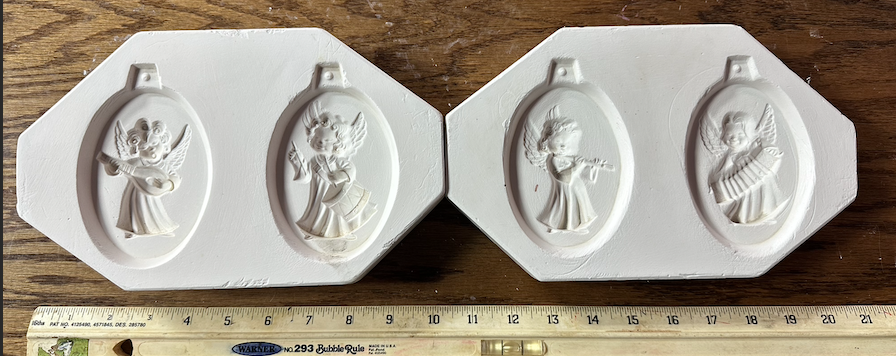 Byron molds 1169 A and B Angel Music Orn.png