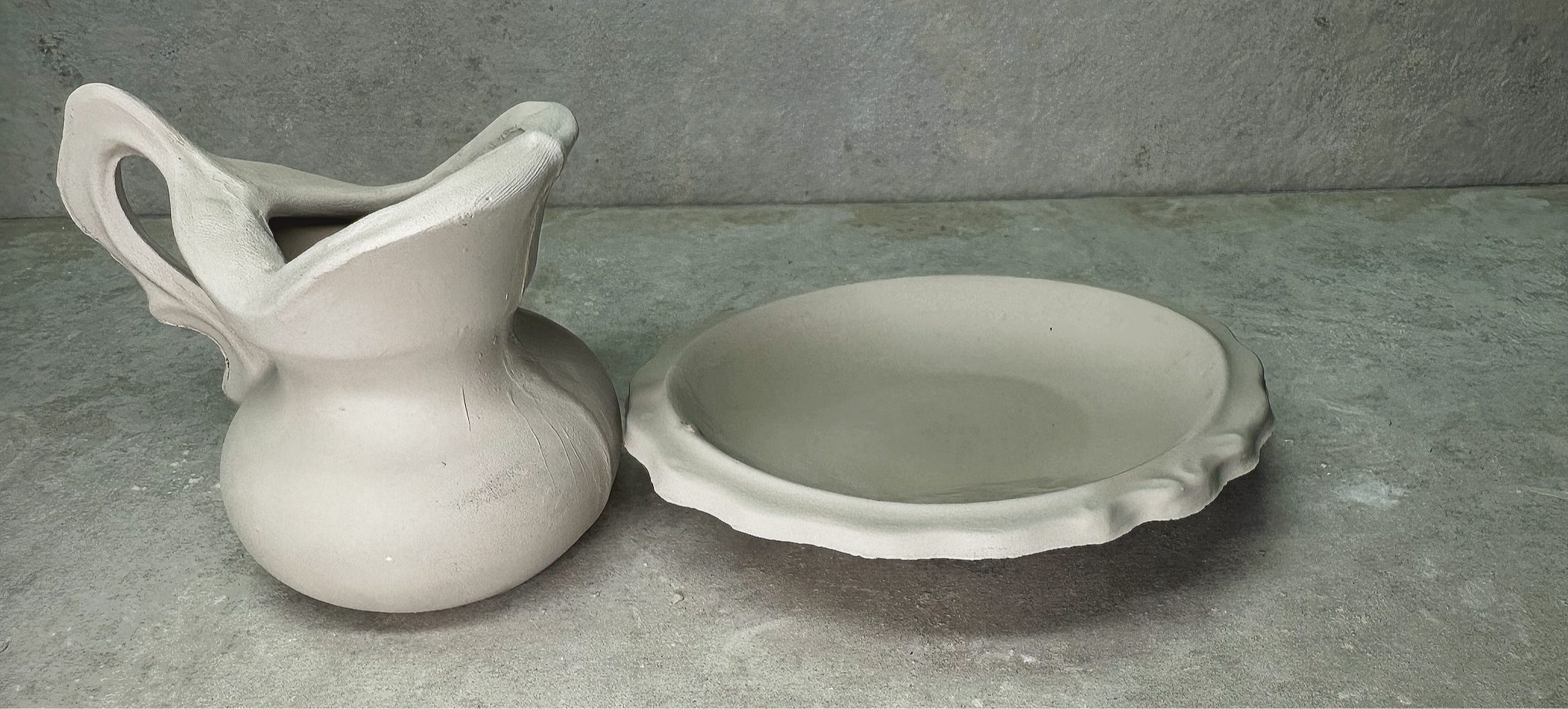 Vintage Longview Small Pitcher and Bowl Pottery Mold MG102