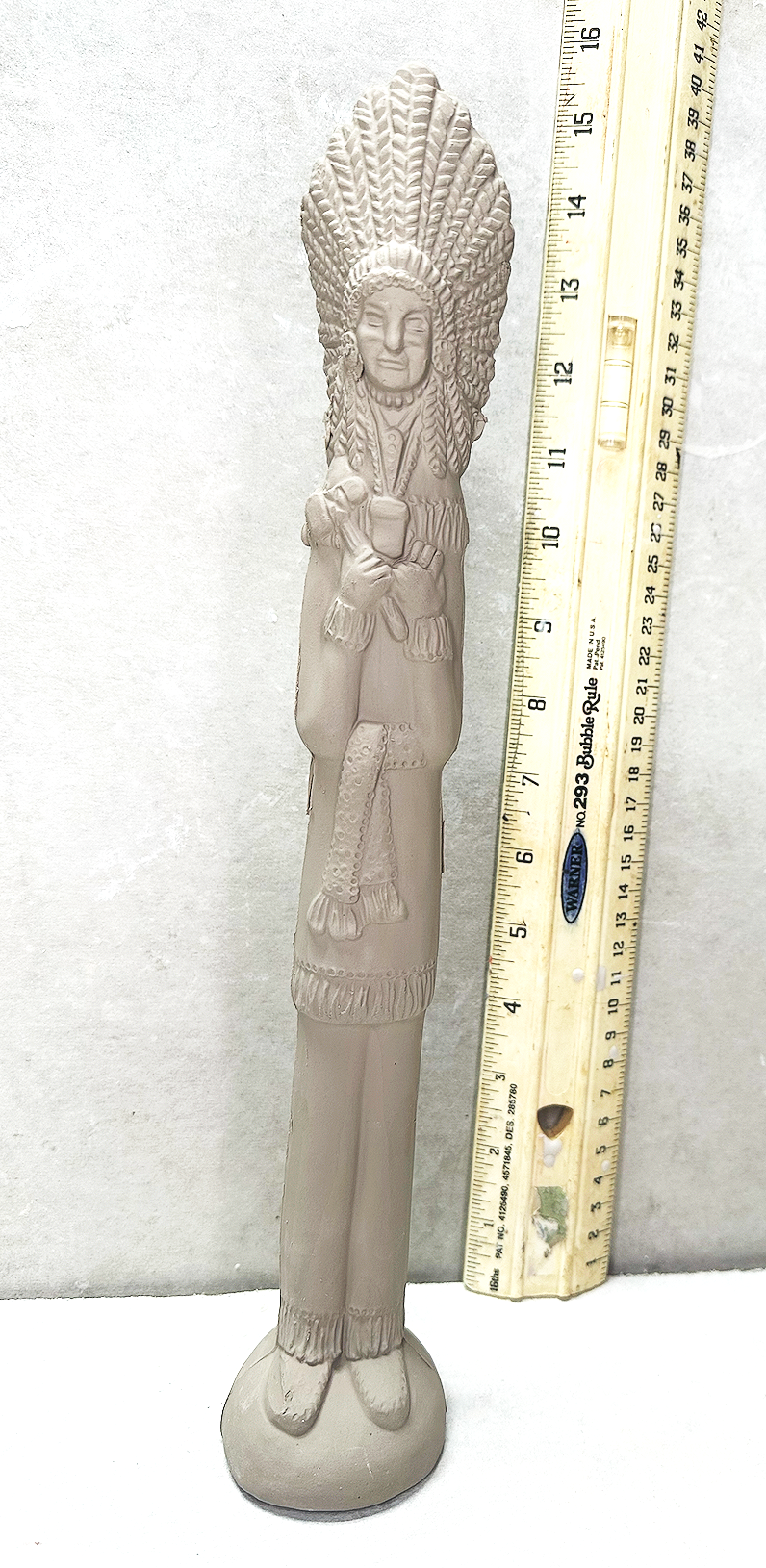 1992 Vintage Ceramichrome Pencil Cigar Store Indian Pottery Mold C2213